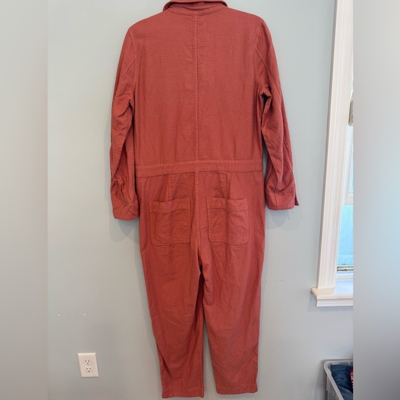 Madewell Zip Pocket Coverall Jumpsuit Rose Dust Size M - Picture 9 of 10